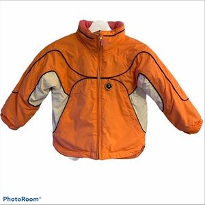 Obermeyer 4 preschool I-Grow ski jacket snow hood zip up warm winter flower